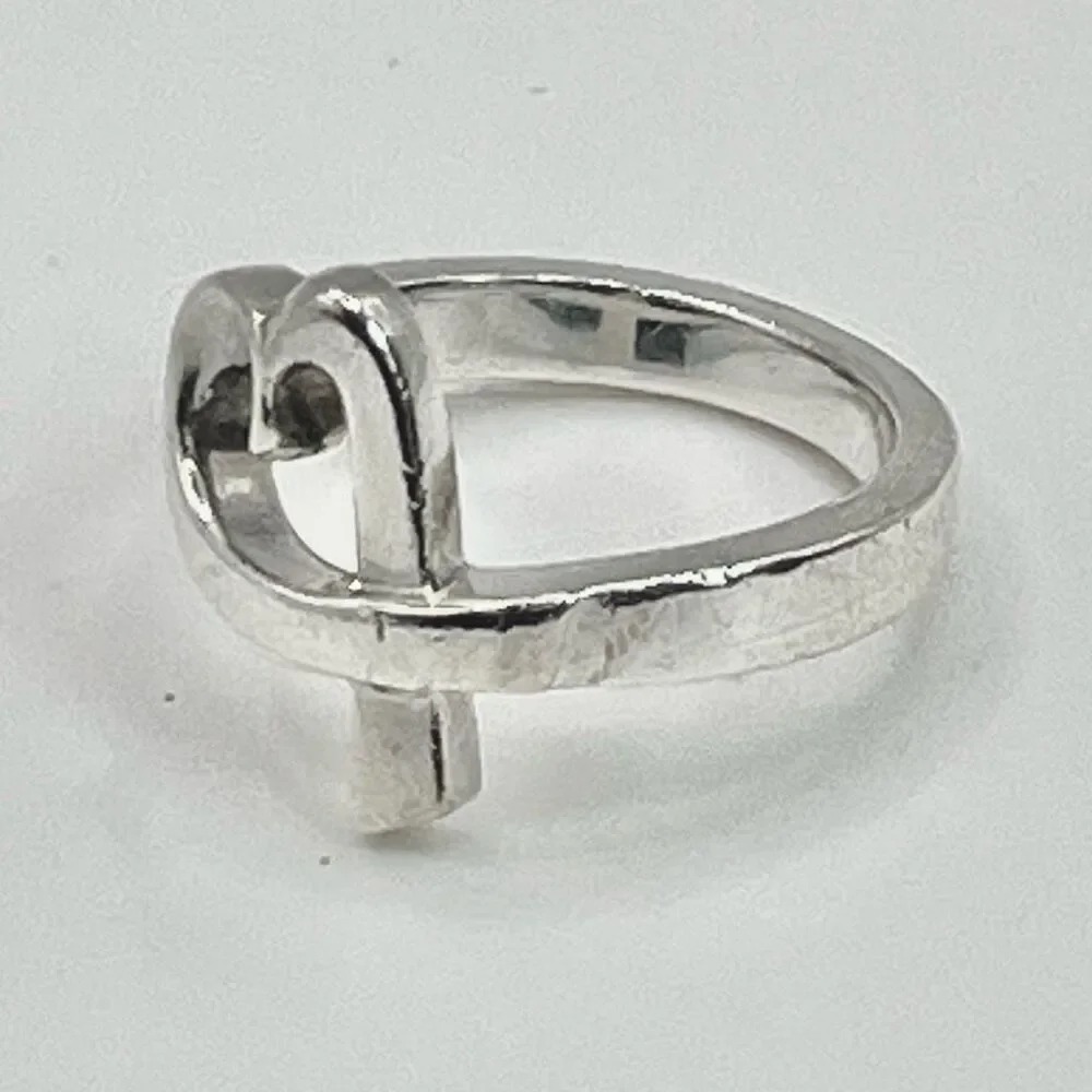 Tiffany & Co. Single Loving Heart Ring Paloma Picasso -529 Silver - Sz 6